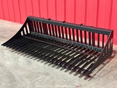 2026 Pabreak RB140 80" Skeleton Rock Screening Skid Steer Bucket bidadoo -New