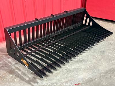 Pabreak RB140 80" Skeleton Rock Screen Bucket Skid Steer Attachment bidadoo -New