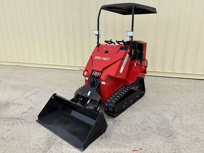 2025 AGT SDA-140T Skid Steer Track Loader Tractor Bucket Aux Hyd bidadoo -New