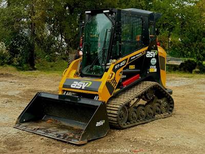 2023 ASV RT-50 Skid Steer Track Loader Cab Crawler Aux Hyd Q/C LOW HOURS bidadoo