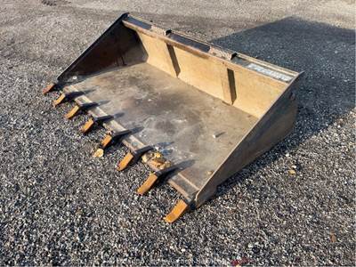 2017 Blue Diamond 72" Tooth Digging Bucket Skid Steer Loader Attachment bidadoo