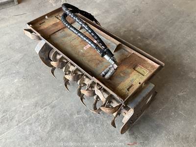 2005 Blue Diamond 48" Mini Skid Steer Hydraulic Rototiller Attachment bidadoo
