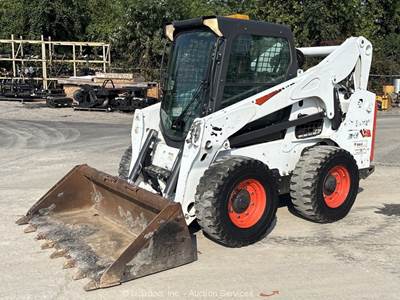 2018 Bobcat S740 Skid Steer Wheel Loader A/C Cab Bucket Q/C Aux Hyd bidadoo
