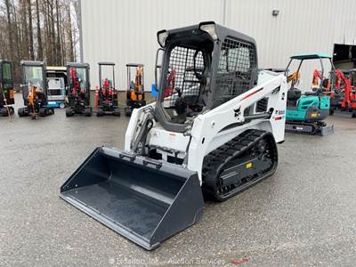 2015 Bobcat T450 Rubber Track Skid Steer Loader Crawler Q/C AUX Hyd bidadoo