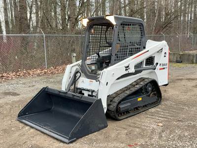 2017 Bobcat T450 2-Speed Skid Steer Rubber Track Loader Crawler Aux Hyd bidadoo
