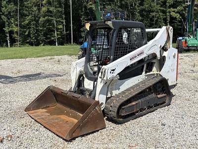 2018 Bobcat T590 Skid Steer Track Loader Crawler Aux Hyd Q/C Bucket bidadoo