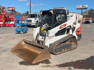 2024 Bobcat T595 Skid Steer Track Loader Crawler Aux Hydraulics Bucket bidadoo