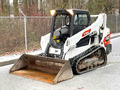 2021 Bobcat T595 Skid Steer Track Loader Crawler Aux Hyd Bucket bidadoo