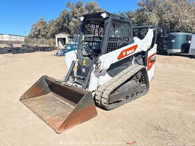 2022 Bobcat T64 Skid Steer Track Loader Crawler Bucket Aux Hydraulics bidadoo