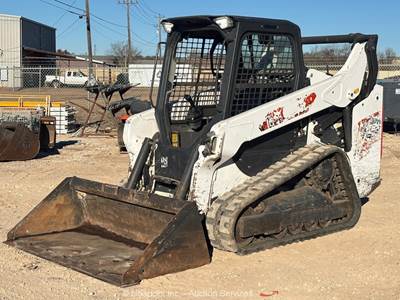 2022 Bobcat T64 Skid Steer Track Loader Crawler Bucket Aux Hydraulics bidadoo