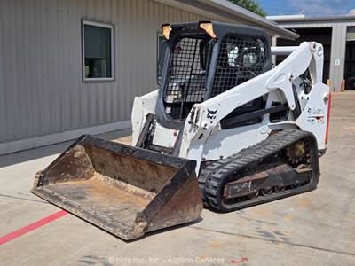 2017 Bobcat T650 Skid Steer Crawler Track Loader Diesel Tractor Bucket bidadoo