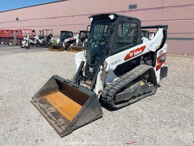 2021 Bobcat T66 Skid Steer Track Loader Cab Aux Hyd Coupler 2 Speed bidadoo