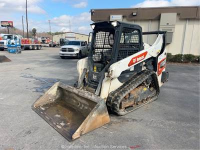 2022 Bobcat T66 Compact Skid Steer Track Wheel Loader Crawler Bucket Aux bidadoo