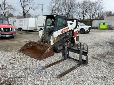 2021 Bobcat T66 Skid Steer Track Loader Crawler Aux Hyd Q/C Bucket Forks bidadoo