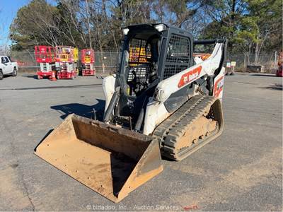 2021 Bobcat T76 Skid Steer Track Loader Crawler Bucket Aux Hydraulics bidadoo
