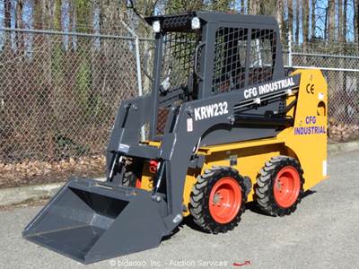 2025 CFG Industry KRW232 Skid Steer Wheel Loader Tractor Aux Hyd bidadoo -New