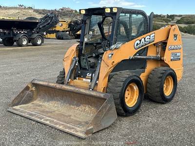 2014 Case SR220 Skid Steer Wheel Loader Cab Aux Hyd Bucket A/C Heat bidadoo