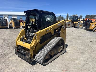 2023 Caterpillar 239D3 Skid Steer Track Loader Cab Crawler Aux Hyd Q/C bidadoo