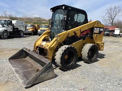 2017 Caterpillar 246D Skid Steer Wheel Loader Cab Bucket Aux Hyd Q/C A/C bidadoo