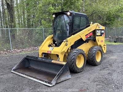 2017 Caterpillar 246D Skid Steer Wheel Loader High Flow XPS 2 Speed CAT bidadoo