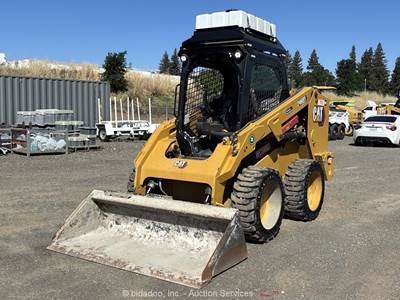 2022 Caterpillar 246D3 Skid Steer Wheel Loader Crawler High Flow Aux Hyd bidadoo