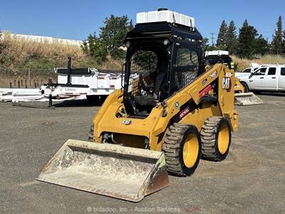 2022 Caterpillar 246D3 Skid Steer Wheel Loader Crawler High Flow Aux Hyd bidadoo