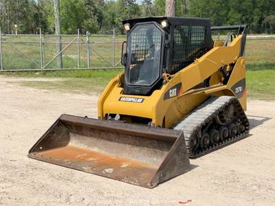 2013 Caterpillar 257B3 Skid Steer Track Loader Cab Crawler Aux Hyd Q/C bidadoo