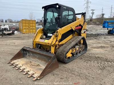 2016 Caterpillar 259D Skid Steer Track Loader Cab Crawler Hyd QC A/C bidadoo