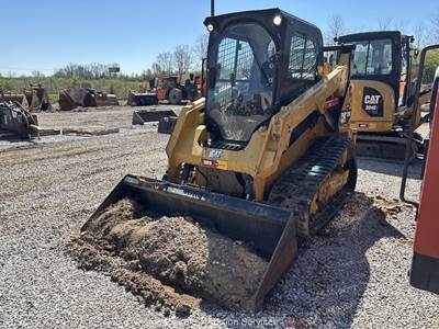 2018 Caterpillar 259D Skid Steer Track Loader Crawler A/C Cab Q/C Bucket bidadoo