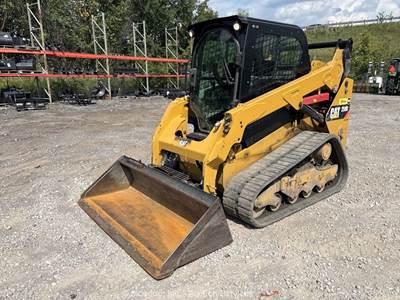 2019 Caterpillar 259D Skid Steer Track Loader Cab Crawler Aux Hyd Bucket bidadoo