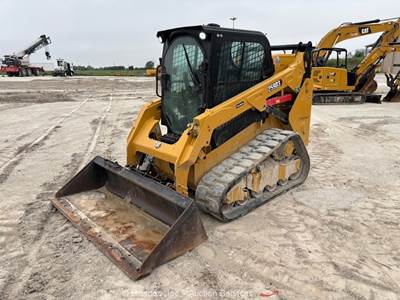 2023 Caterpillar 259D3 Skid Steer Track Loader Cab Crawler Aux Bucket bidadoo
