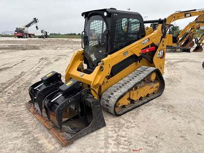 2023 Caterpillar 259D3 Skid Steer Crawler Track Loader Cab High-Flow CAT bidadoo