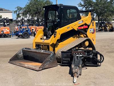 2024 Caterpillar 259D3 Skid Steer Track Crawler Loader Cab Q/C Bucket bidadoo