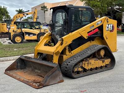 2023 Caterpillar 279D3 Skid Steer Track Loader Crawler Cab Aux Hyd Q/C bidadoo