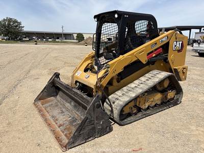 2023 Caterpillar 279D3 Skid Steer Track Loader Crawler Aux Q/C Bucket bidadoo