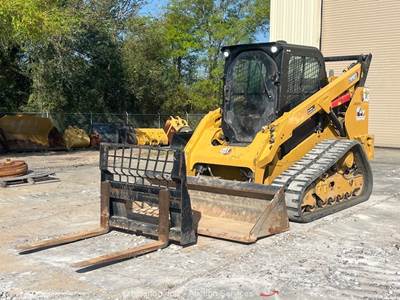 2023 Caterpillar 289D3 Skid Steer Track Loader Cab Crawler Bucket Forks bidadoo