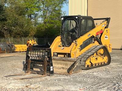2023 Caterpillar 289D3 Skid Steer Track Loader Cab Crawler Bucket Forks bidadoo