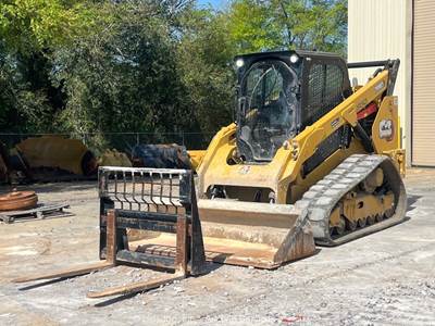 2023 Caterpillar 289D3 Skid Steer Track Loader Cab Crawler Bucket Forks bidadoo