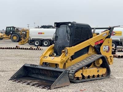 2023 Caterpillar 299D3 Skid Steer Track Loader Crawler Cab Aux Hyd Q/C bidadoo