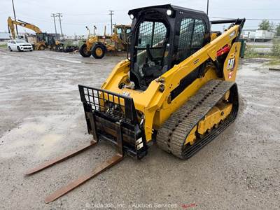 2024 Caterpillar 299D3 Skid Steer Track Loader Cab Crawler Aux Hydraulic bidadoo