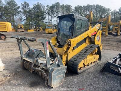 2024 Caterpillar 299D3 XE Skid Steer Track Loader Cab Mulcher -Parts/Repair