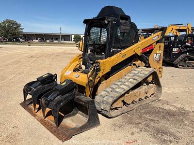 2024 Caterpillar 299D3XE Skid Steer Track Loader Crawler Aux Hyd Grapple bidadoo
