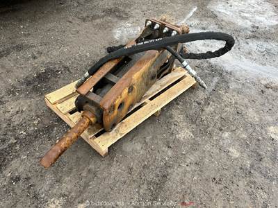Caterpillar H65E 750 lb Hydraulic Hammer Chisel Attachment Excavator bidadoo