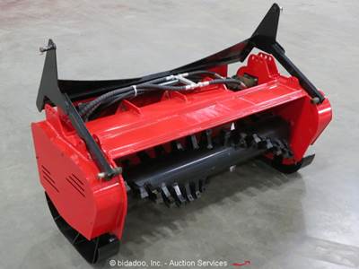 2025 GIYI 46" Forestry Mulcher Hydraulic Skid Steer Attachment bidadoo -New