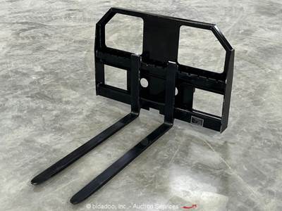 GIYI FR47C 48" Adjustable Pallet Forks Mini Skid Steer Attachment bidadoo -New