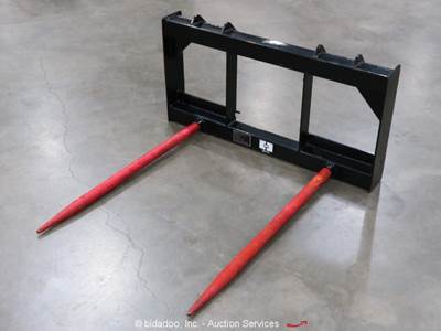GIYI GY-BF47C 39" Hay Bale Spear Fork Farm Skid Steer Attachment bidadoo -New