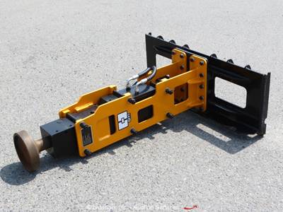 GIYI GY-D680 Post Driver Nitrogen Hydraulic Skid Steer Attachment bidadoo -New