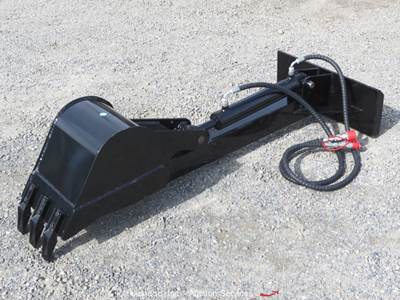 GIYI GY-ZWB 59" Backhoe Arm Hydraulic Mini Skid Steer Attachment bidadoo -New