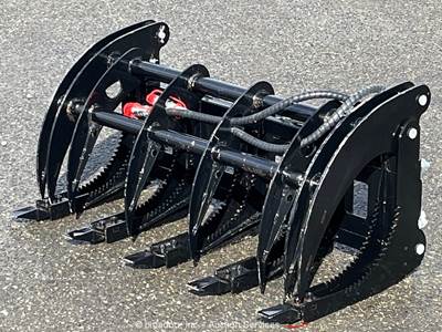 GIYI MCLG60 Curved Log Grabber Grapple Mini Skid Steer Attachment bidadoo -New