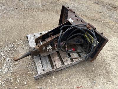 Huskie HH-500 Universal Skid Steer Breaker hydraulic Driven Motor bidadoo